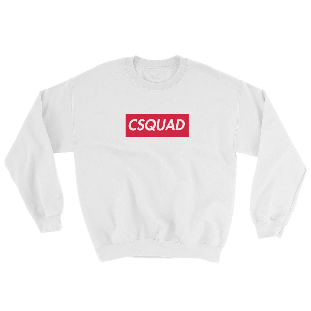 CSQUAD Red Box Logo Sweatshirt