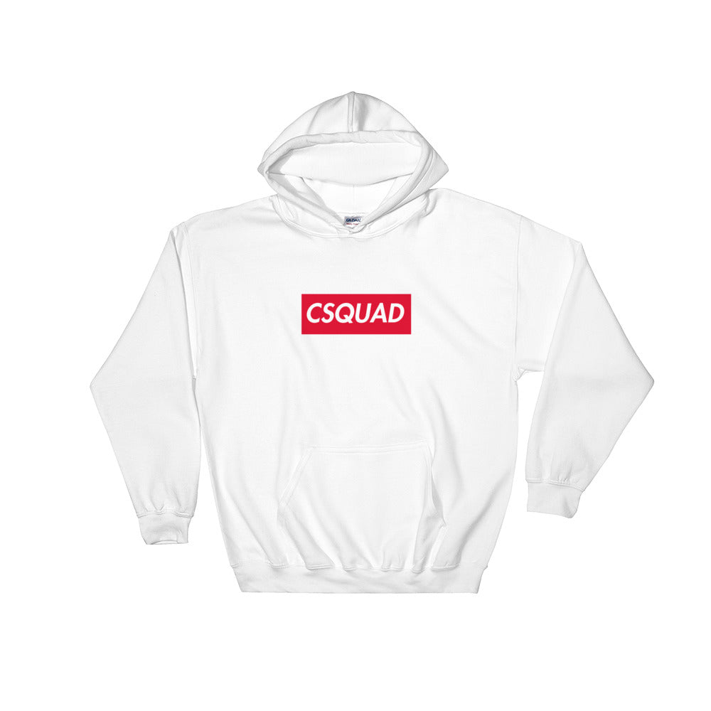 CSQUAD Red Box Logo Hoodie