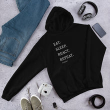 Load image into Gallery viewer, Eat. Sleep. React. Repeat Hoodie